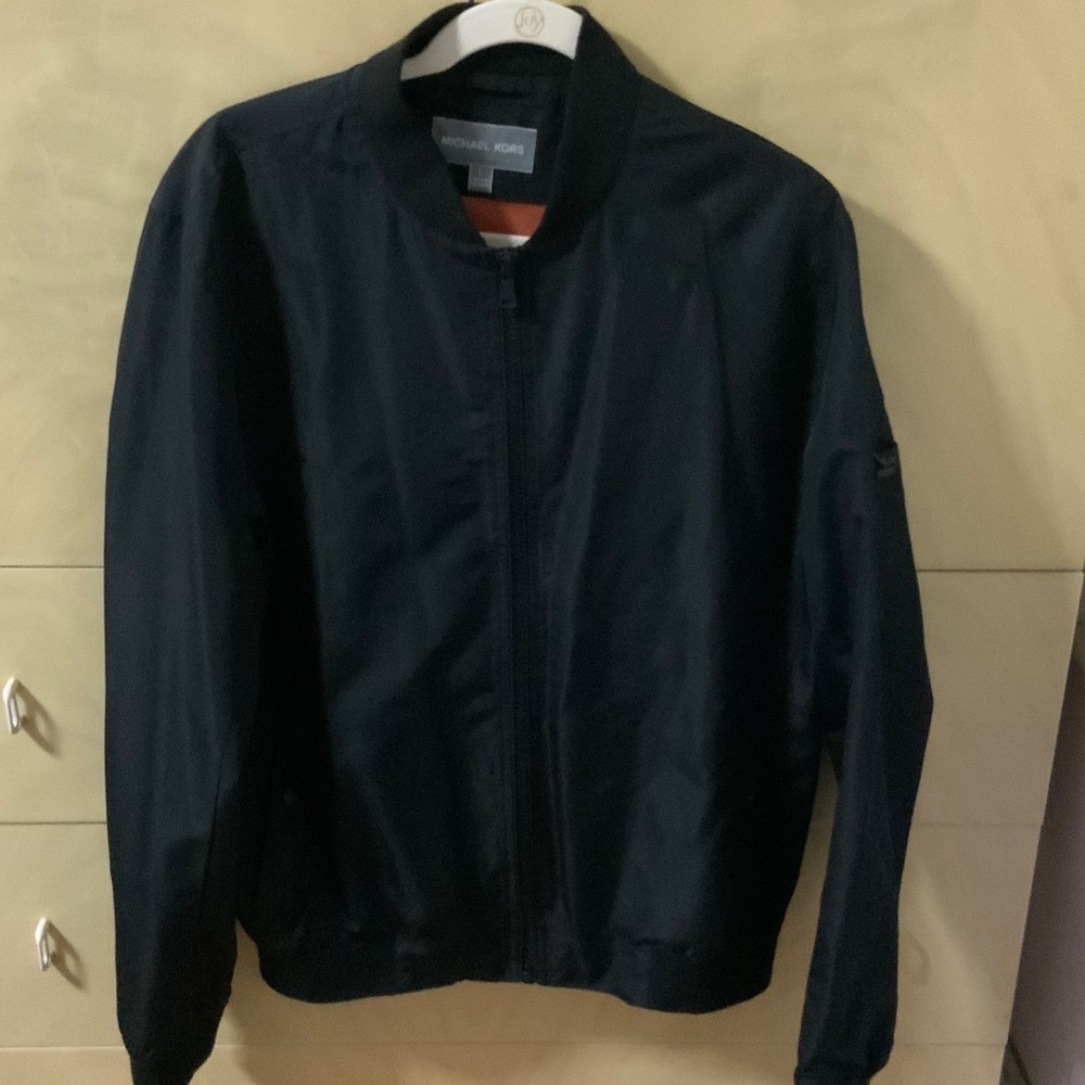 Michael Kors Men's Classic Black Bomber Jacket